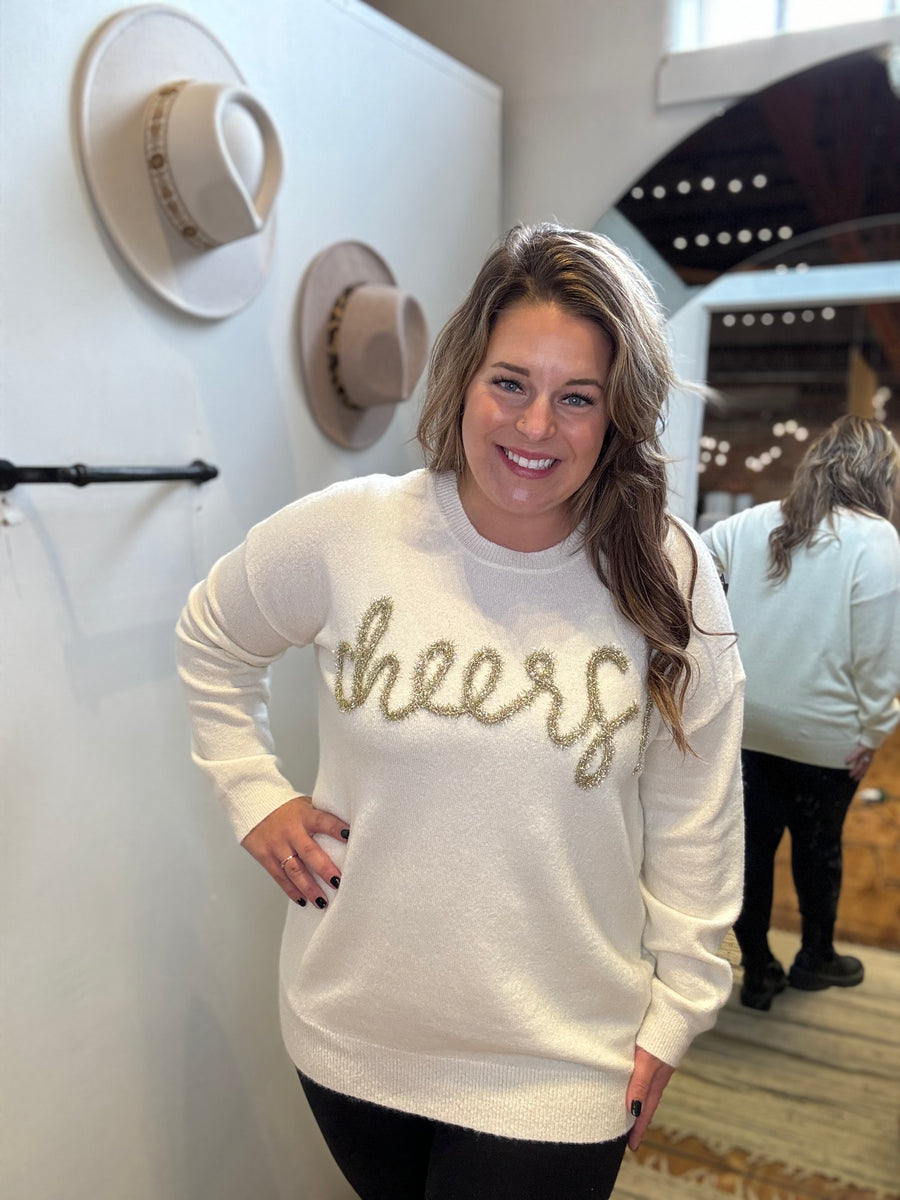 Plus Cheers Pullover Sweater