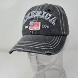 Vintage America 1776 Flag Embroidered Hat