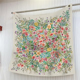 Large Wildflower Print Bandana Scarf