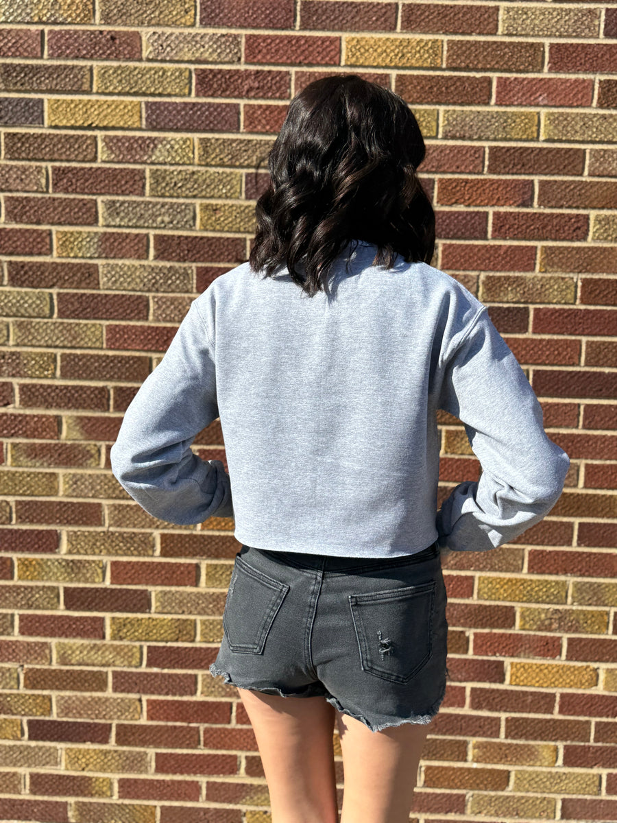 Cropped Wolves Swipe Sweatshirt