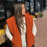 Hooded Bubble Puffer Vest