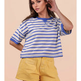 Oversized Stripe Casual Knit Top