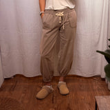Wide Leg Cotton Jogger Sweatpants