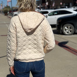 Half Zip Hoodie w/Patch Pocket