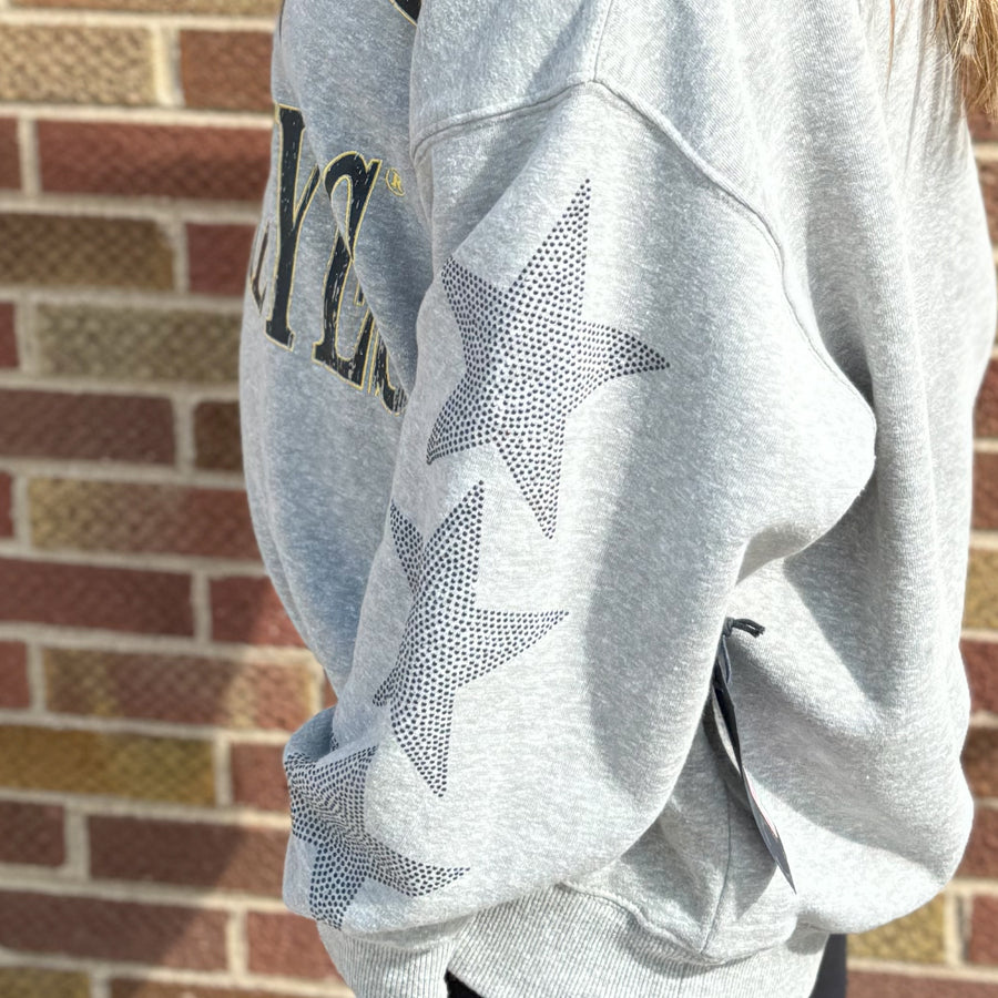 Iowa Wynn Star Sleeve Crewneck