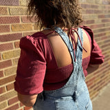Open Back Cropped Top