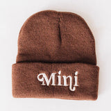 Infant Mini Dark Brown Knit Hat