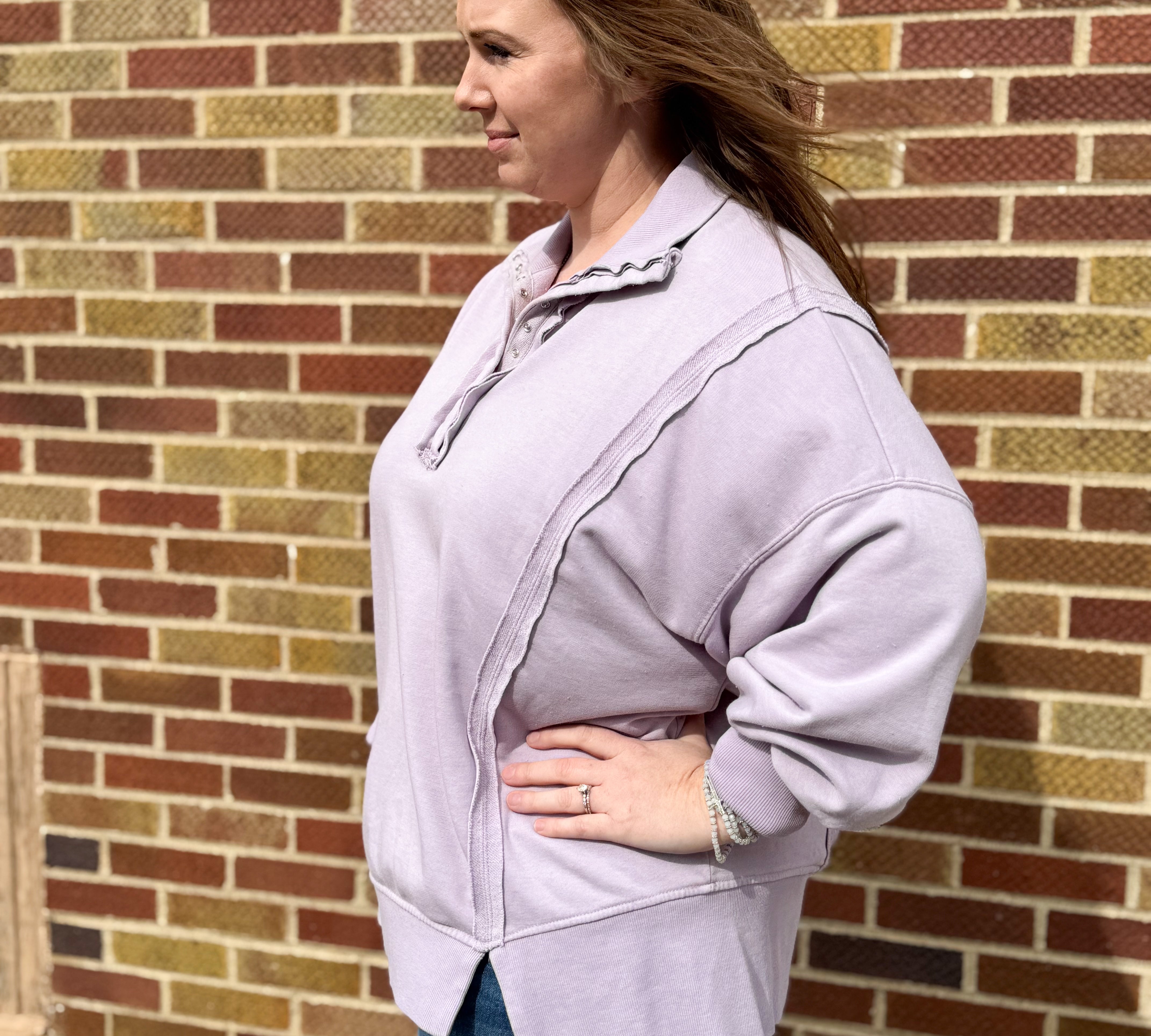 Plus Mineral Wash French Terry Sweatshirt