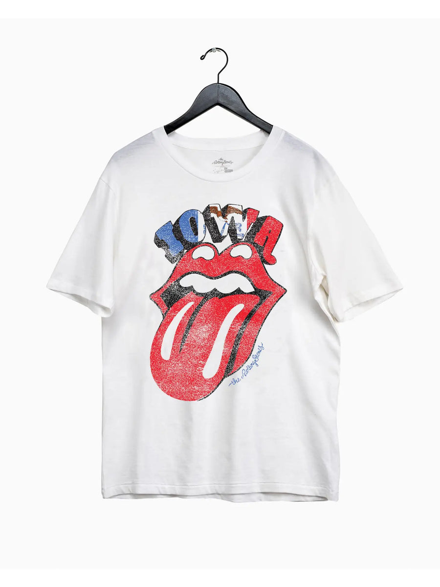 Rolling Stones Iowa Flag Rocker Tee