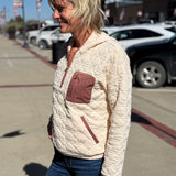 Half Zip Hoodie w/Patch Pocket