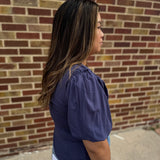 Bubble Sleeve Top
