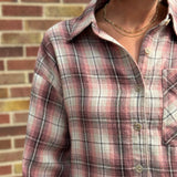 Button Down Plaid Flannel Shirt