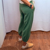 Wide Leg Cotton Jogger Sweatpants