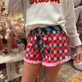 Multi Color Checkerd Boxer Shorts