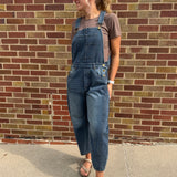 Vintage Washed Denim Barrell Overalls