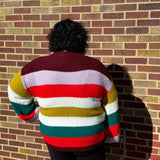 Plus Multi Color Knit Sweater