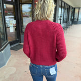 Raglan Sleeve Knit Cardigan