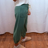 Wide Leg Cotton Jogger Sweatpants