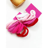 Shades of Pink  Elastic Hair Tie Set