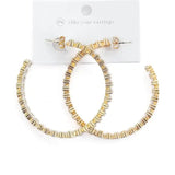 Waterproof Bold & Beautiful Diamond Hoop Earring