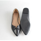 Pointed Flat with Bow