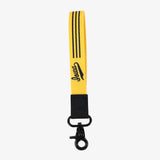 U of Iowa Yellow Wristlet Keychain