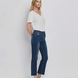 High Rise Mini Ankle Bootcut Vervet Jeans