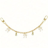 Bow Knot Pearl Chain Bag Charm