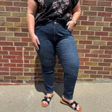 Plus Mid-Rise Cigarette Ankle Mica Jeans