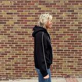 French Terry Fleece Piping Hoodie