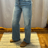 Reggie Wide Leg Vervet Jeans