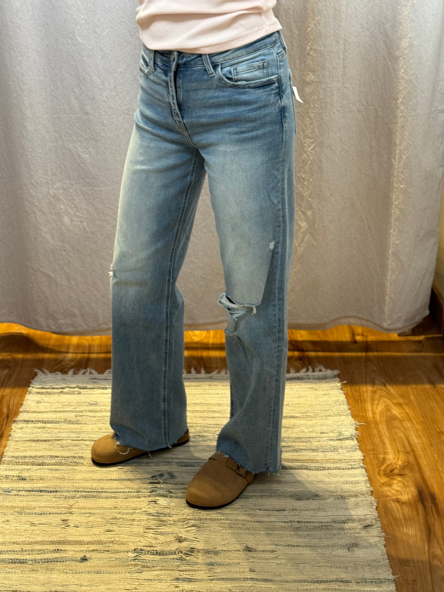 Reggie Wide Leg Vervet Jeans