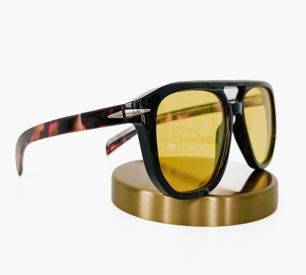 Goldie Double Bridge Aviator Sunglasses