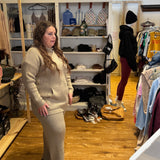 Textured Sweater Pants