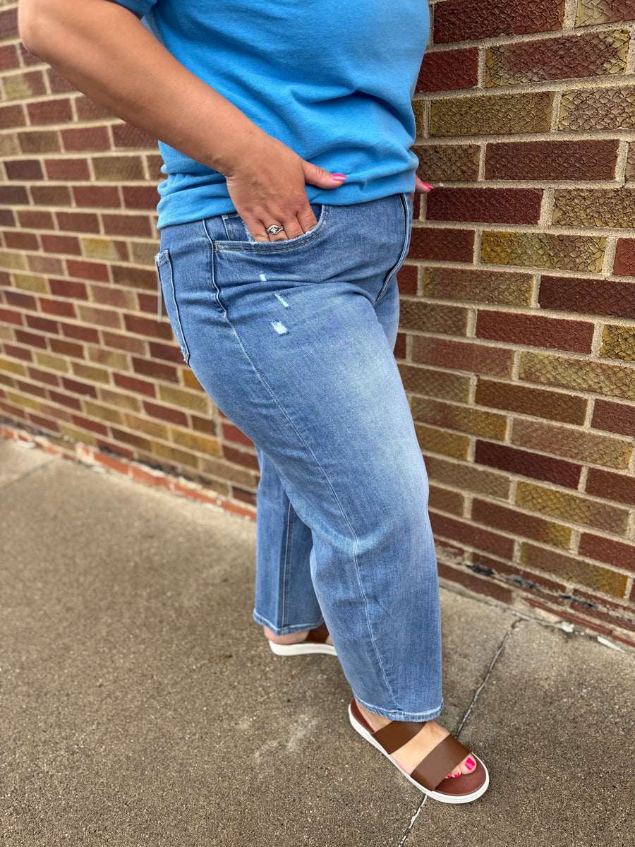 Super High Rise Barrel Leg Vervet Jeans