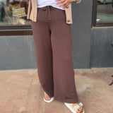 Modal Scuba Cropped Wide Leg Pant