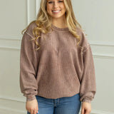 Neutral Luxe Corded Crew