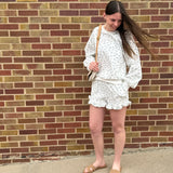 Floral Print Knit Short