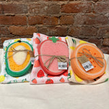 Fruit Sponge & Kitchen Towel Set