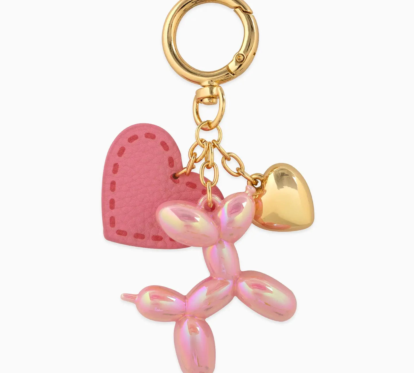 Balloon Dog w/Heart Bag Charm