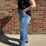 High Rise Crop Flare Cello Jeans