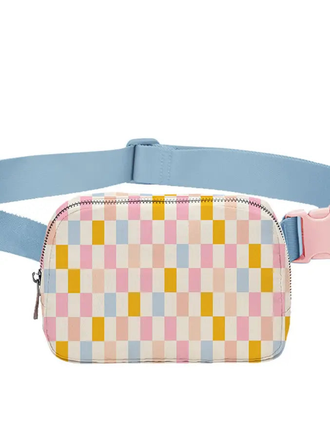 Plaid Patterned Fanny Pack