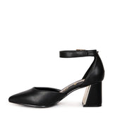 Myla Leather Metallic Heel