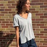 Zoie V-Neck Short Sleeve Top