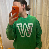 Green Wolves Corded Crew Neck