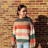 Chunky Striped Pullover Sweater