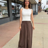 Smocked Wide Waist Resort Pants