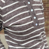 Raglan Sleeve Half Button Up Pullover