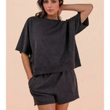 Mineral Washed Knit Top