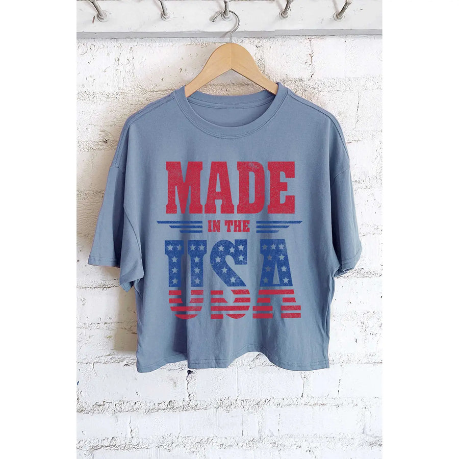 Made in USA Long Crop Top